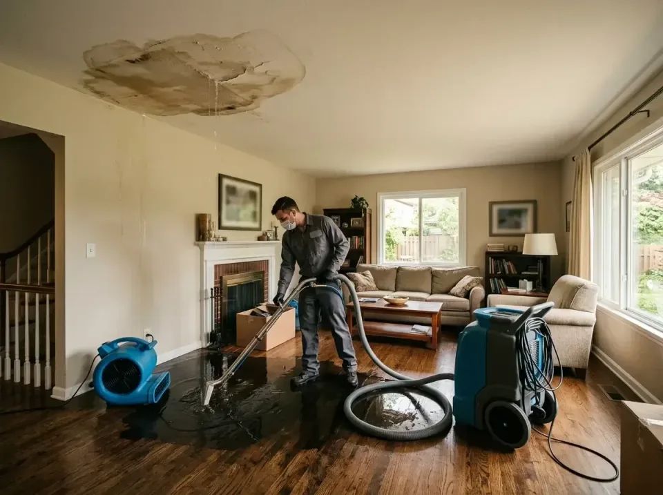 attic-pipe-burst-ceiling-drip-008 — frequently asked questions, Water Damage Restoration & Carpet Care in Cuba City, WI
